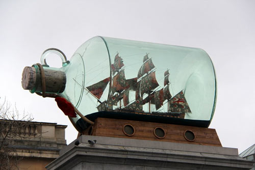 nelson's ship in a bottle