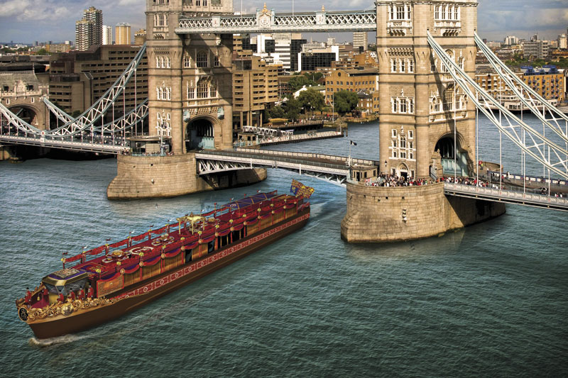 Royal barge Thames Jubilee flotilla